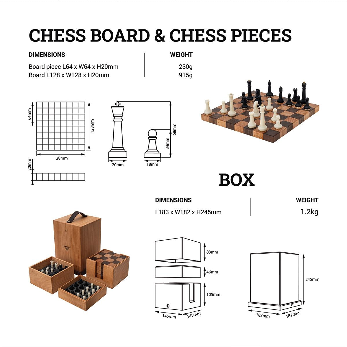 The Nomad Portable Chess Set