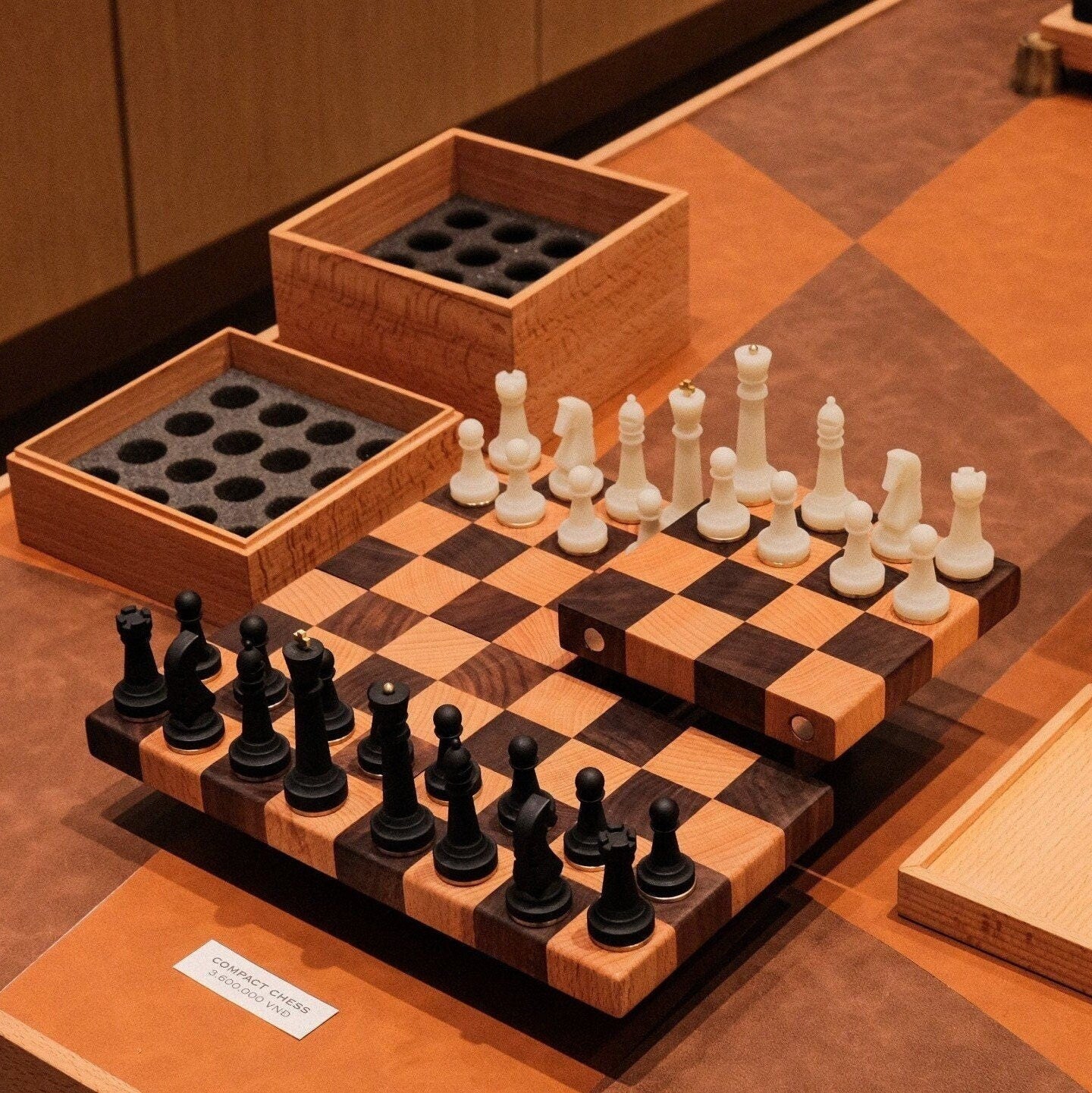 The Nomad Portable Chess Set